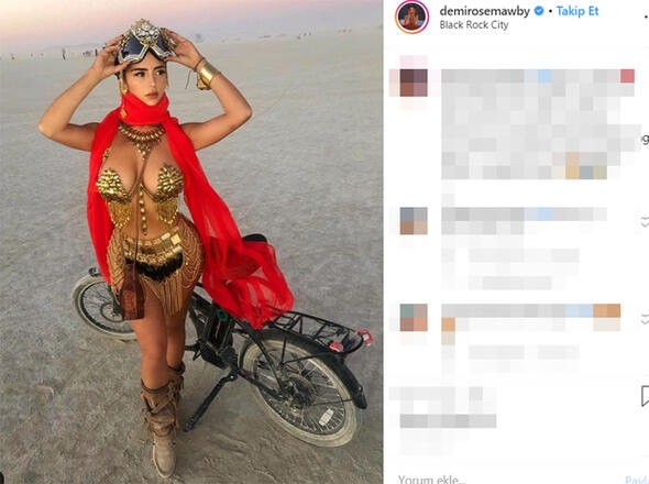 Ünlü modelden nefes kesen festival kıyafeti! galerisi resim 5