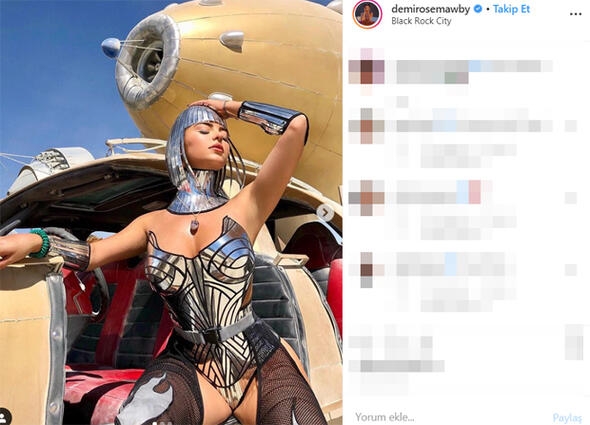 Ünlü modelden nefes kesen festival kıyafeti! galerisi resim 6