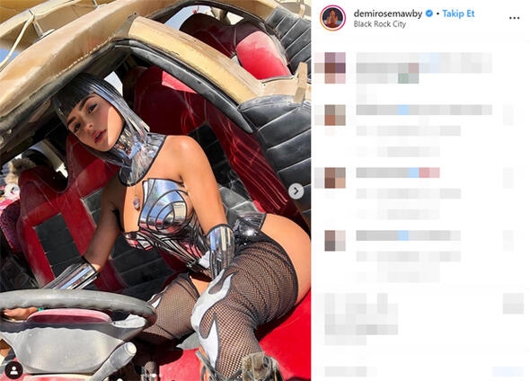 Ünlü modelden nefes kesen festival kıyafeti! galerisi resim 7