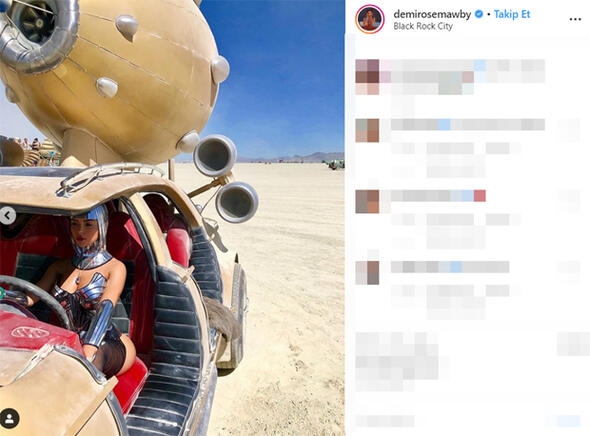 Ünlü modelden nefes kesen festival kıyafeti! galerisi resim 8