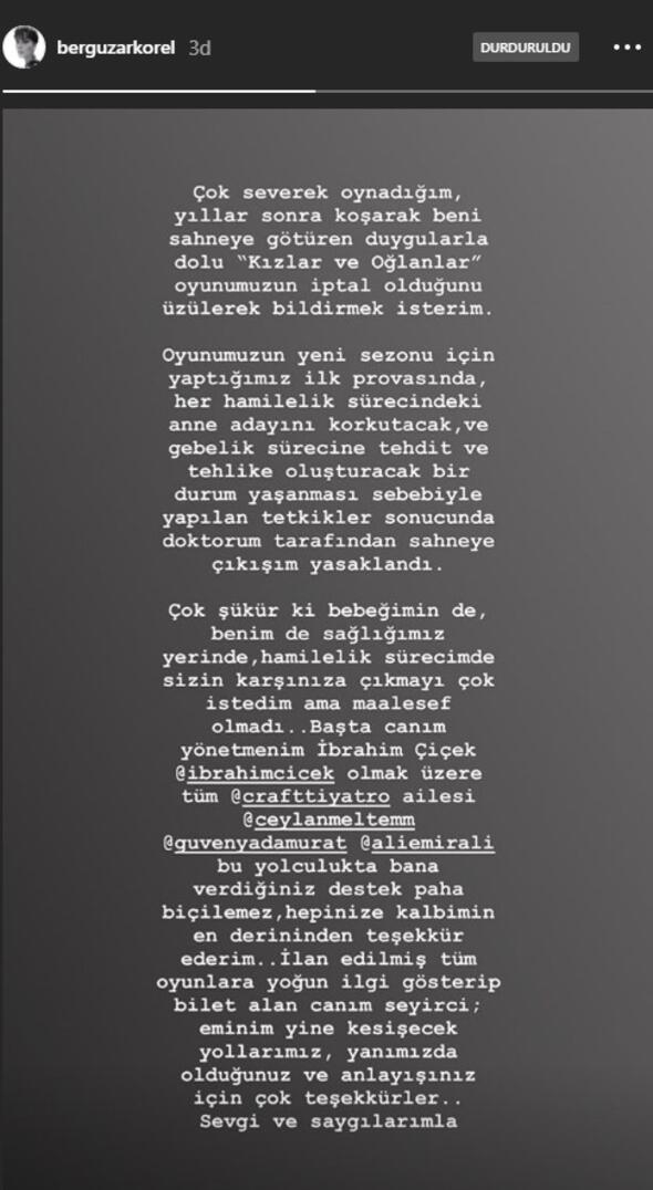 Bergüzar Korel'e, doktorundan sahne yasağı! galerisi resim 7