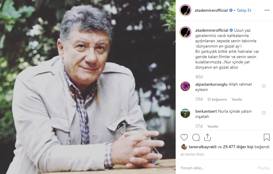 Ünlülerden Tarık Ünlüoğlu paylaşımları galerisi resim 1