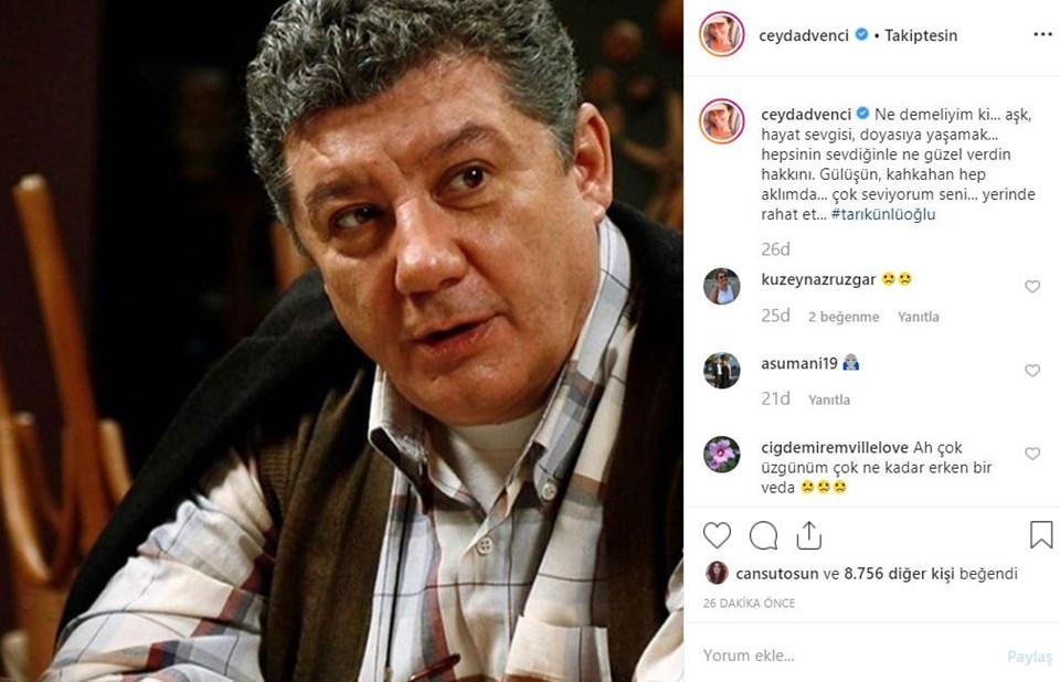 Ünlülerden Tarık Ünlüoğlu paylaşımları galerisi resim 4