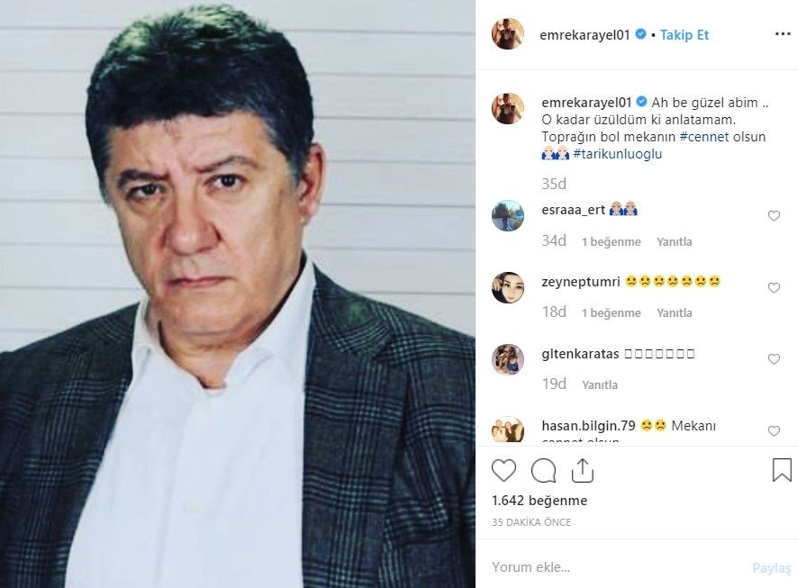 Ünlülerden Tarık Ünlüoğlu paylaşımları galerisi resim 9