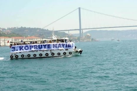 İstanbul'da 3. köprüye hayır eylemi galerisi resim 1