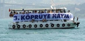 İstanbul'da 3. köprüye hayır eylemi