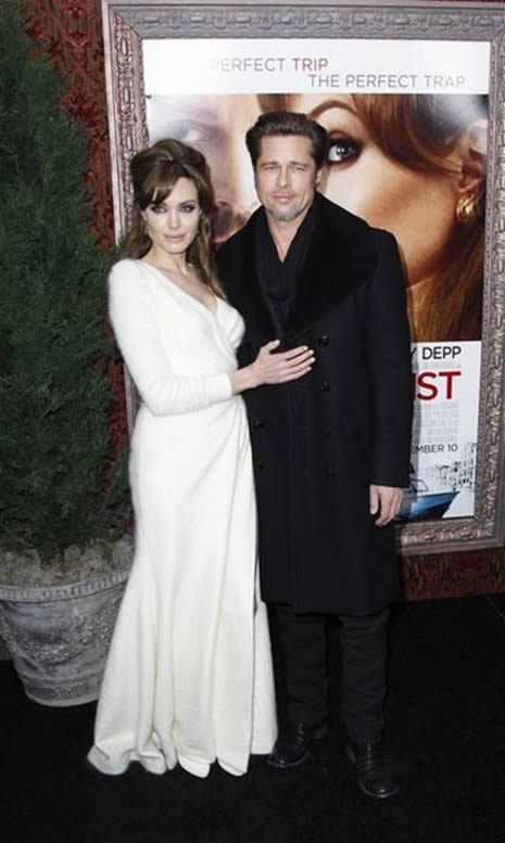Angelina ve Brad, The Tourist galasında  galerisi resim 13