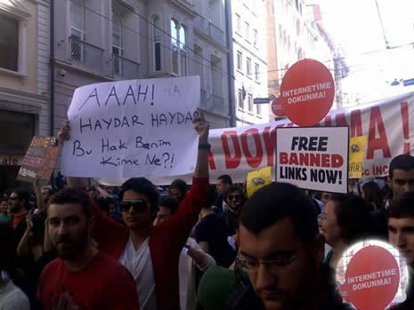 "İnternete Dokunma" eyleminden ilginç kareler... galerisi resim 9