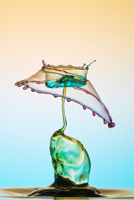 Su damlaları boya ve renkli ışıkların görsel şöleni galerisi resim 17