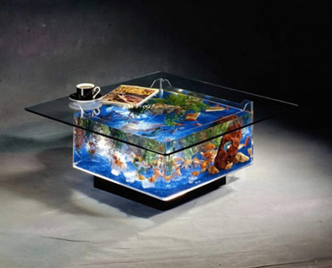 Enteresan tasarlanmış akvaryumlar galerisi resim 5