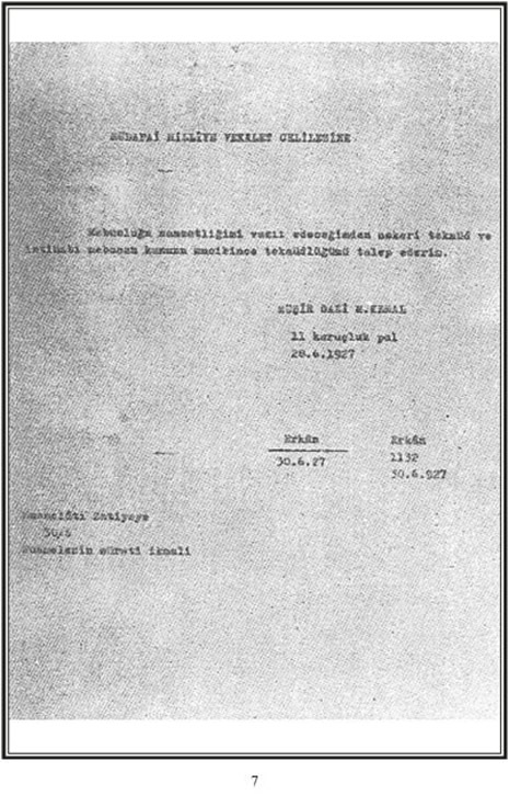 Atatürk'ün emeklilik belgeleri! galerisi resim 5