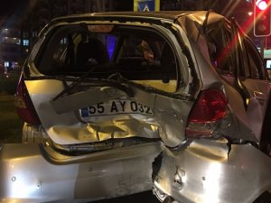 Samsun’da zincirleme kaza: 1 yaralı