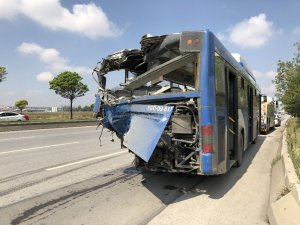 Ankara’da iki EGO otobüsünün çarpıştığı kaza