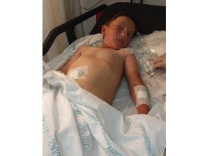 8 yaşındaki çocuk tüfekle vurularak hastanelik oldu