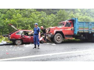 Rize’de trafik kazası: 1 ölü, 3 yaralı