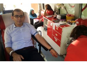Gümüşhane İl Özel İdaresi çalışanlarından kan bağışı