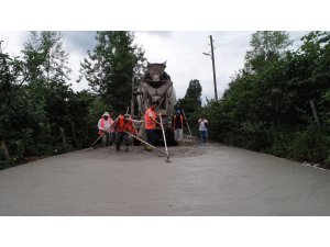 Altınordu Belediyesinden 4 yılda 216 kilometre beton yol