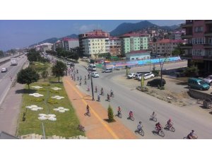Bulancak’ta 15 Temmuz Şehitleri için Bisiklet Turu yapıldı
