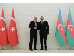Başkan Erdoğan, Azerbaycan Cumhurbaşkanı Aliyev ile görüştü
