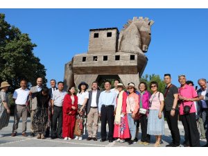 Çin’in Kültür ve Turizm Bakanı Shugang’dan Troya Antik Kenti’ne ziyaret