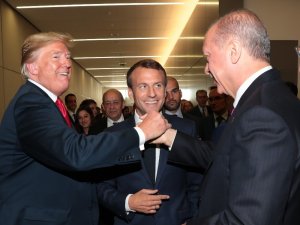 Cumhurbaşkanı Erdoğan’dan Macron ve Trump ile samimi sohbet