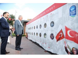 15 Temmuz Çizim Duvarı Eyüpsultan’da açıldı