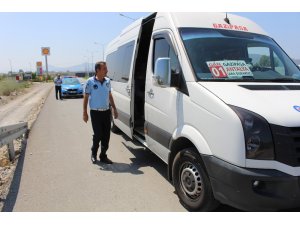 Gazipaşa’da klimasına açmayan otobüs şoförlerine ceza