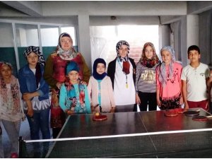 Hisarcık’ta iki köyde Masa Tenisi Kursu açıldı