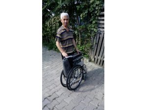 Vezirhan Belediyesi’nden tekerlekli sandalye yardımı