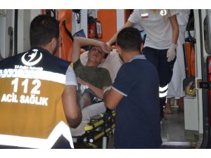 Yaralı göçmenler Silifke Devlet Hastanesine sevk edildi