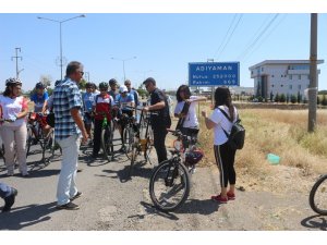‘Türk Kadının Zaferi Bisiklet Turu’ Adıyaman’da