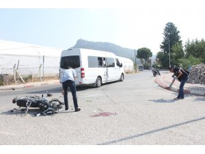 Antalya’da trafik kazası: 1 yaralı