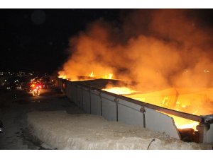 Şanlıurfa OSB’deki bir iplik fabrikasında yangın çıktı