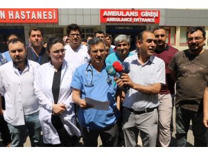 Sağlıkçılara şiddete Gaziantep’te tepki