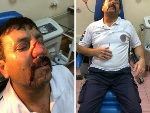 İstanbul’da ambulans şoförünün darp edilme anı kamerada