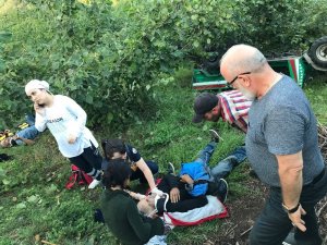 Patpat bahçeye yuvarlandı: 2 yaralı