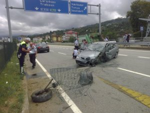 Trabzon’da trafik kazası: 4 yaralı