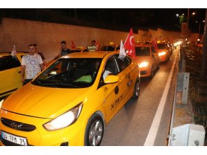 İstanbul’da taksicilerden ABD Başkonsolosluğu önünde protesto