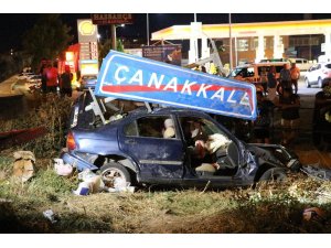 Çanakkale’de feci kaza: 1 ölü