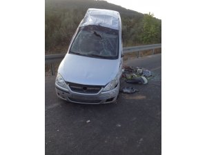 Manisa’da otomobil bariyerlere çarptı: 1 ölü