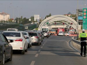 Avrasya Tüneli girişinde trafik kazası meydana geldi