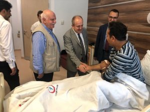 AK Parti İl Başkanı Karadağ’dan hastane ziyareti