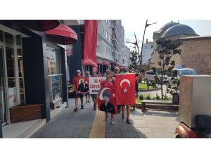 30 Ağustos Zafer Bayramı için 41 km yürüdüler