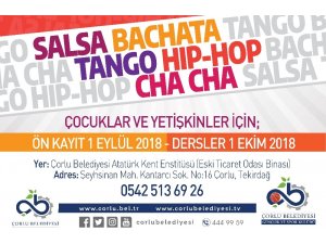 Çorlu Belediyesi Gençlik ve Spor Kulübü, dans kursu açacak