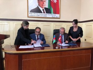 Rektör Battal Azerbaycan’da 5 üniversite ile işbirliği protokolü imzaladı