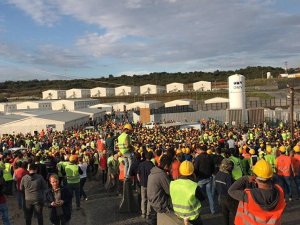 3. havalimanı inşaatında eyleme katılan 24 işçi tutuklandı