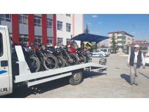 Bolvadin’de motosiklet ve otomobil denetimleri