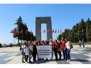 Hastane çalışanları Çanakkale’yi gezdi