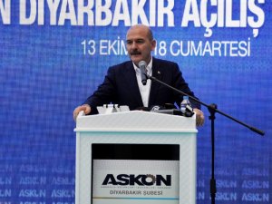 Bakan Soylu: “Diyarbakır’da 2014’te 621 olan terör olayı sayısı bu yıl 4’e düştü”