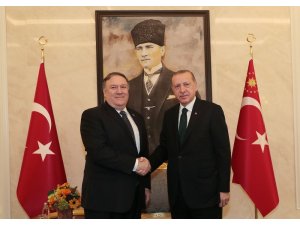 Cumhurbaşkanı Erdoğan ABD Dışişleri Bakanı Pompeo ile görüşüyor